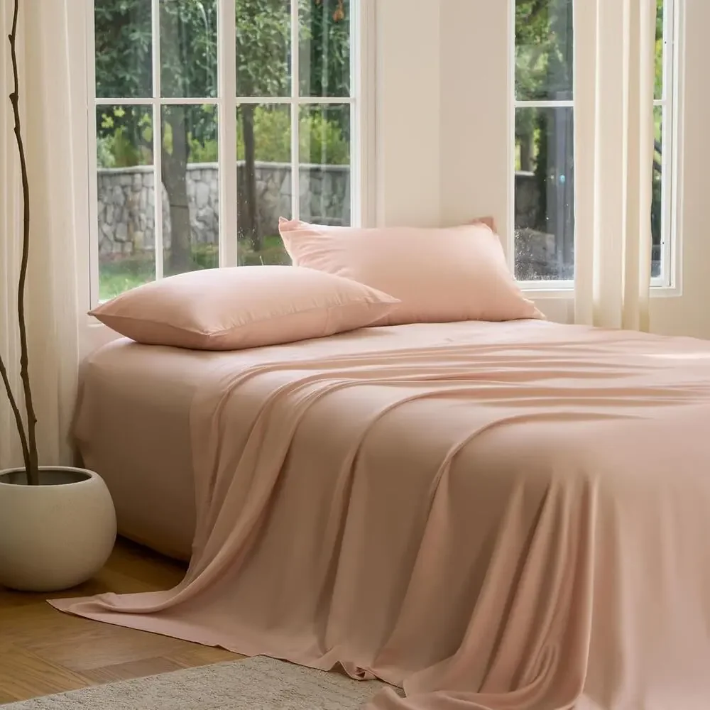 NWT DOZ Sijo Flat Sheet, 1 Top Sheet Only Blush Full/Queen